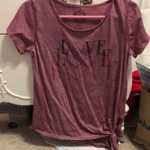Life is good pink love tee